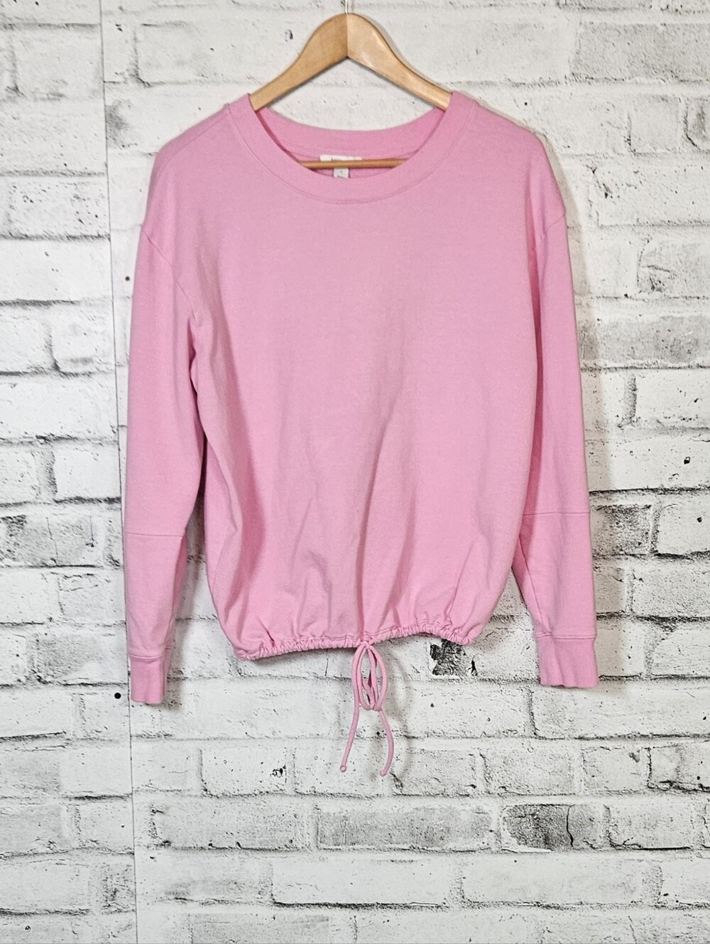 Daily Ritual Pink Drawstring Hem Sweatshirt Women’s XL Lounge Pullover